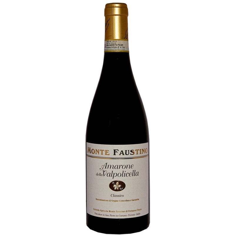Bottle of Monte Faustino Amarone della Valpolicella Classico DOCG 2014 red wine