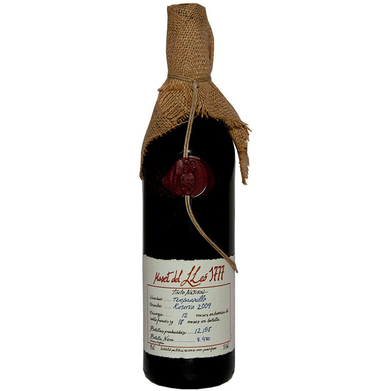 Bottle of Maset de Lleo 1777 Reserva Tempranillo 2011 red wine